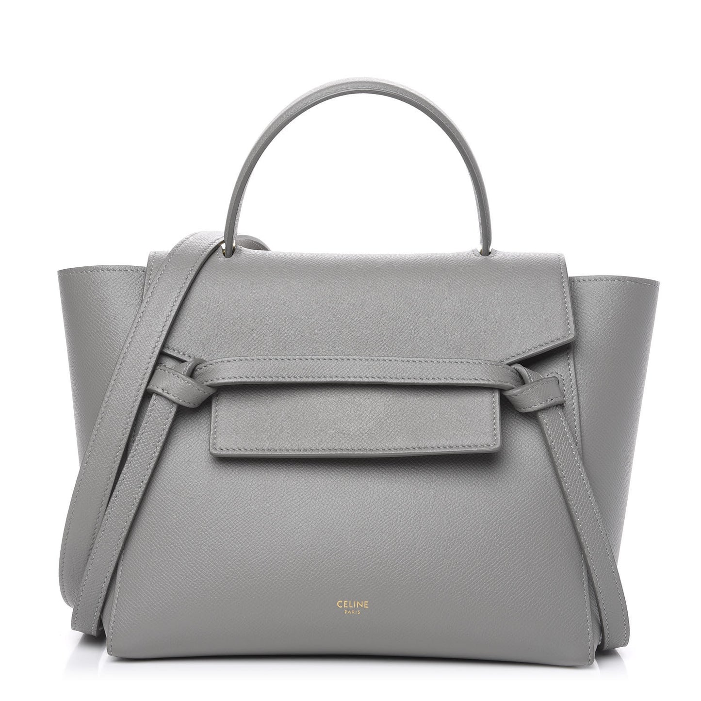 Grained Calfskin Micro Belt Bag Cloud