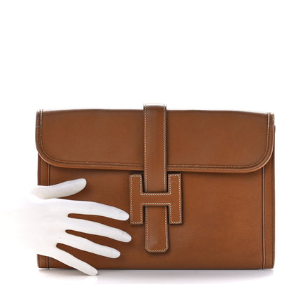 Hermes Swift Jige PM Clutch Gold 2 of 10