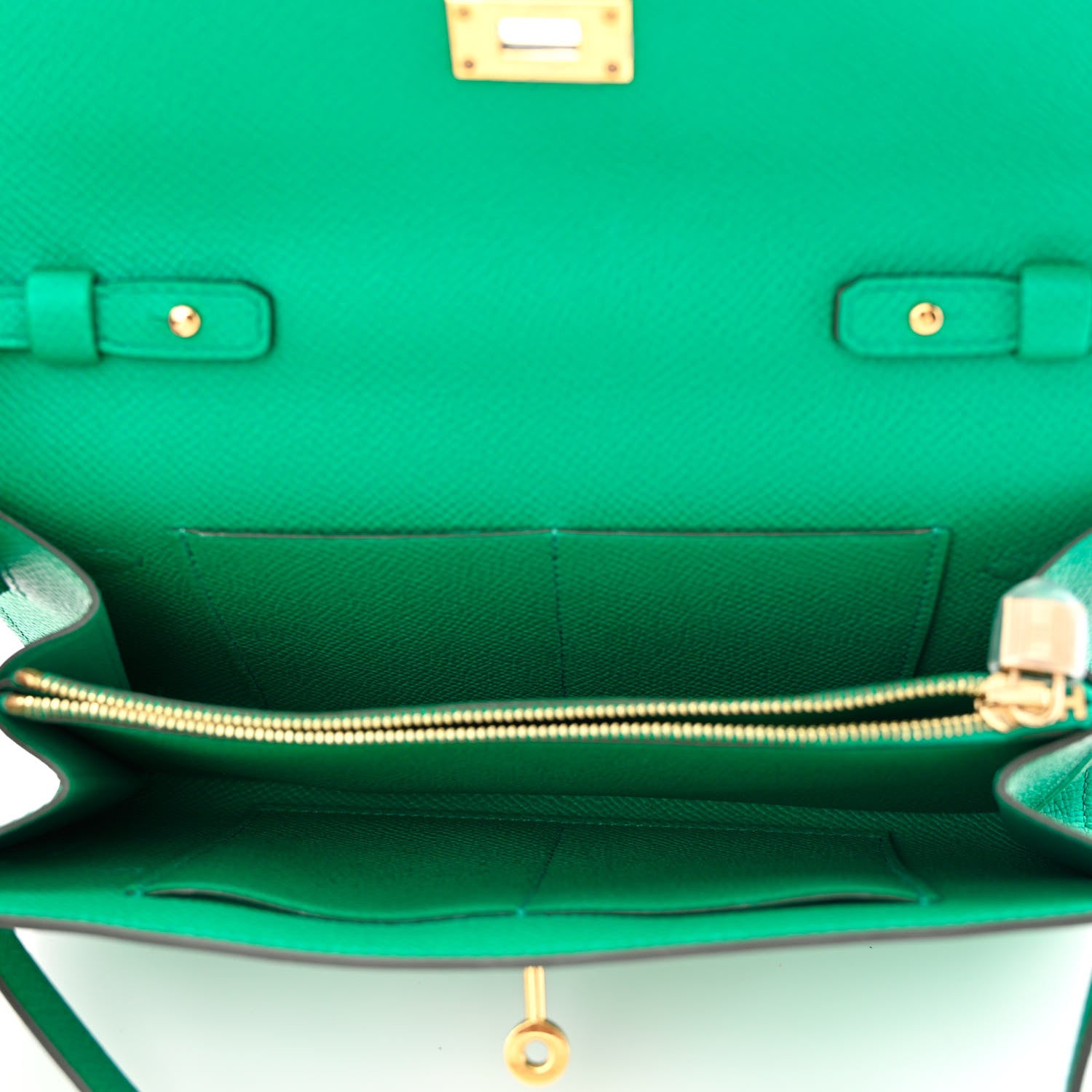 Hermes Epsom Kelly Wallet To Go Vert Jade 5 of 12
