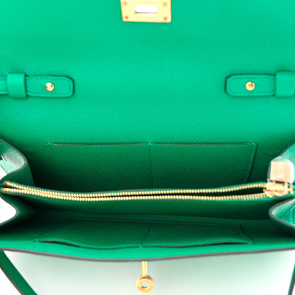 Hermes Epsom Kelly Wallet To Go Vert Jade 5 of 12