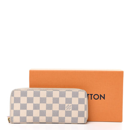 Louis Vuitton Damier Azur Clemence Wallet Rose Ballerine 12 of 12