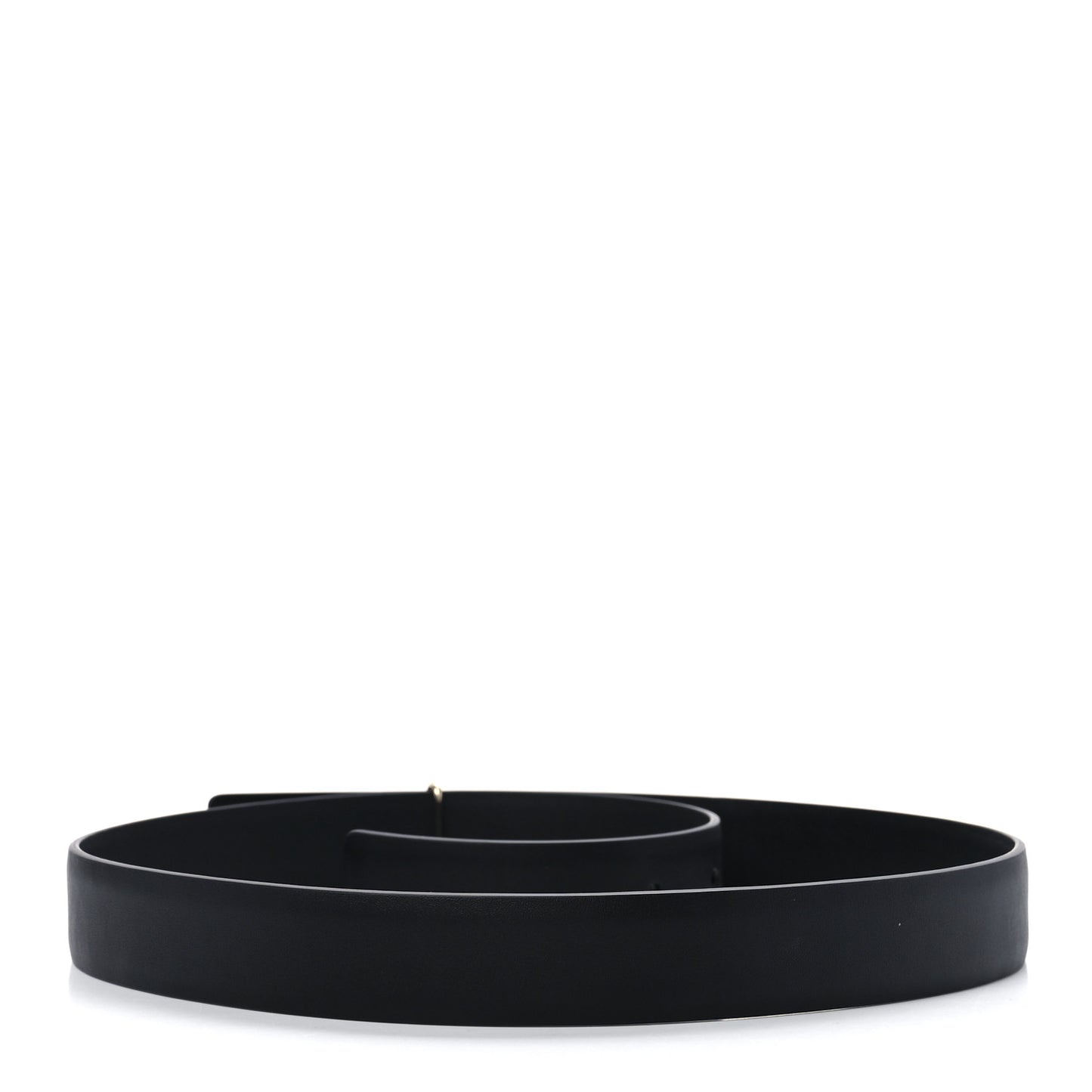 Calfskin Logo Belt 80 32 Black