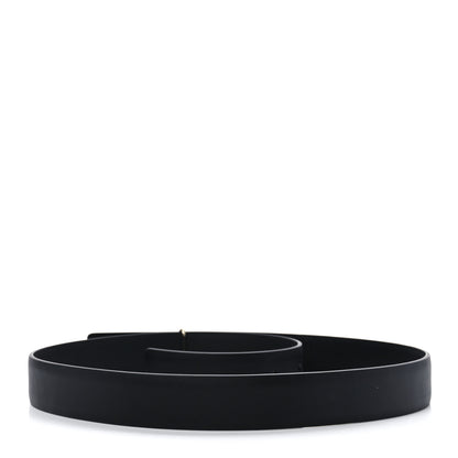 Chanel Calfskin Logo Belt 80 32 Black 2 of 6