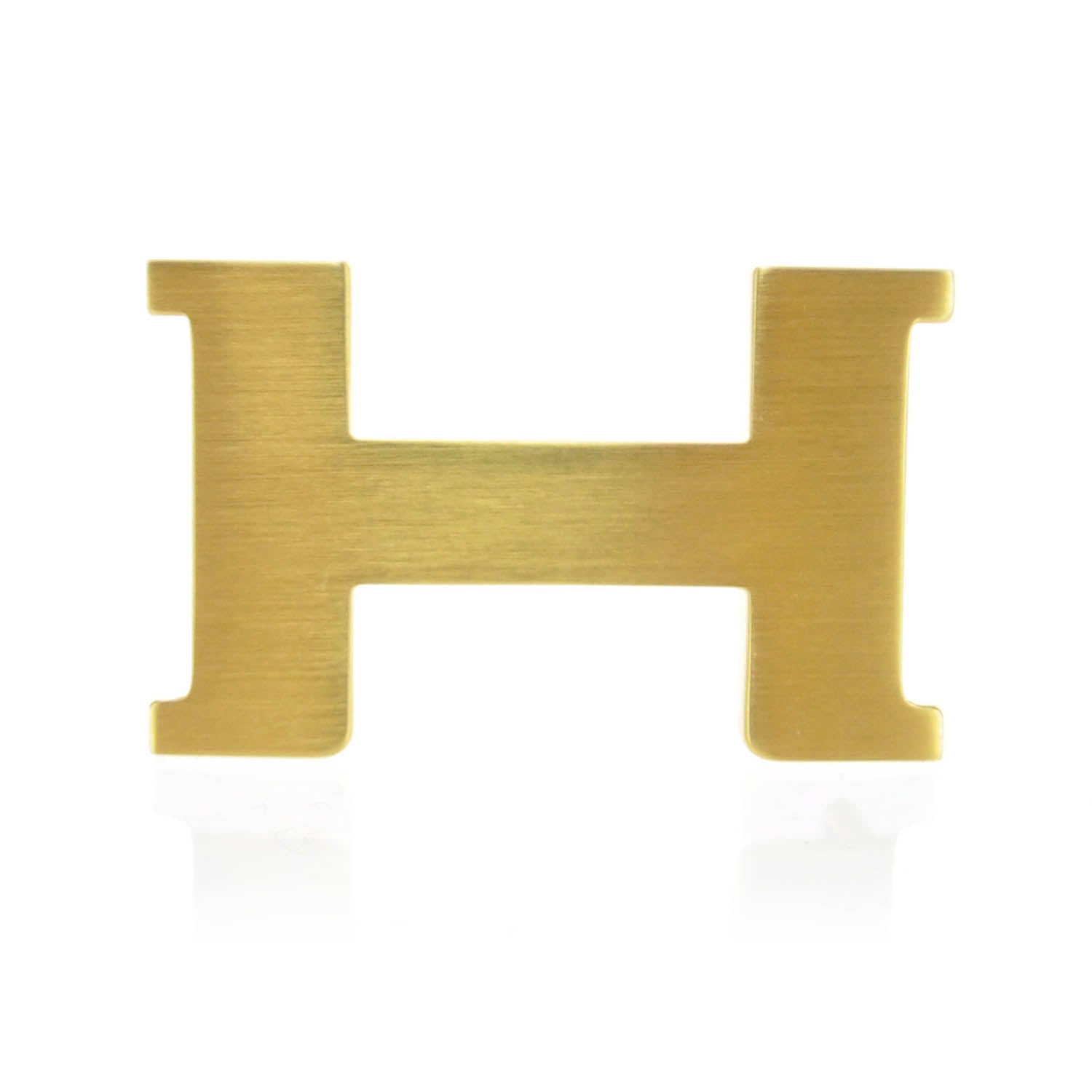 Hermes 24mm H Belt Buckle Brushed Gold 1 of 3