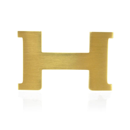 Hermes 24mm H Belt Buckle Brushed Gold 1 of 3
