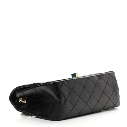 Chanel Aged Calfskin Quilted 2.55 Reissue Mini Flap Black 4 of 12