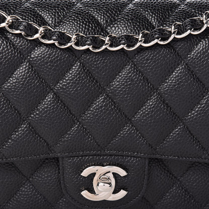 Chanel Caviar Quilted Medium Double Flap Black 8 of 12