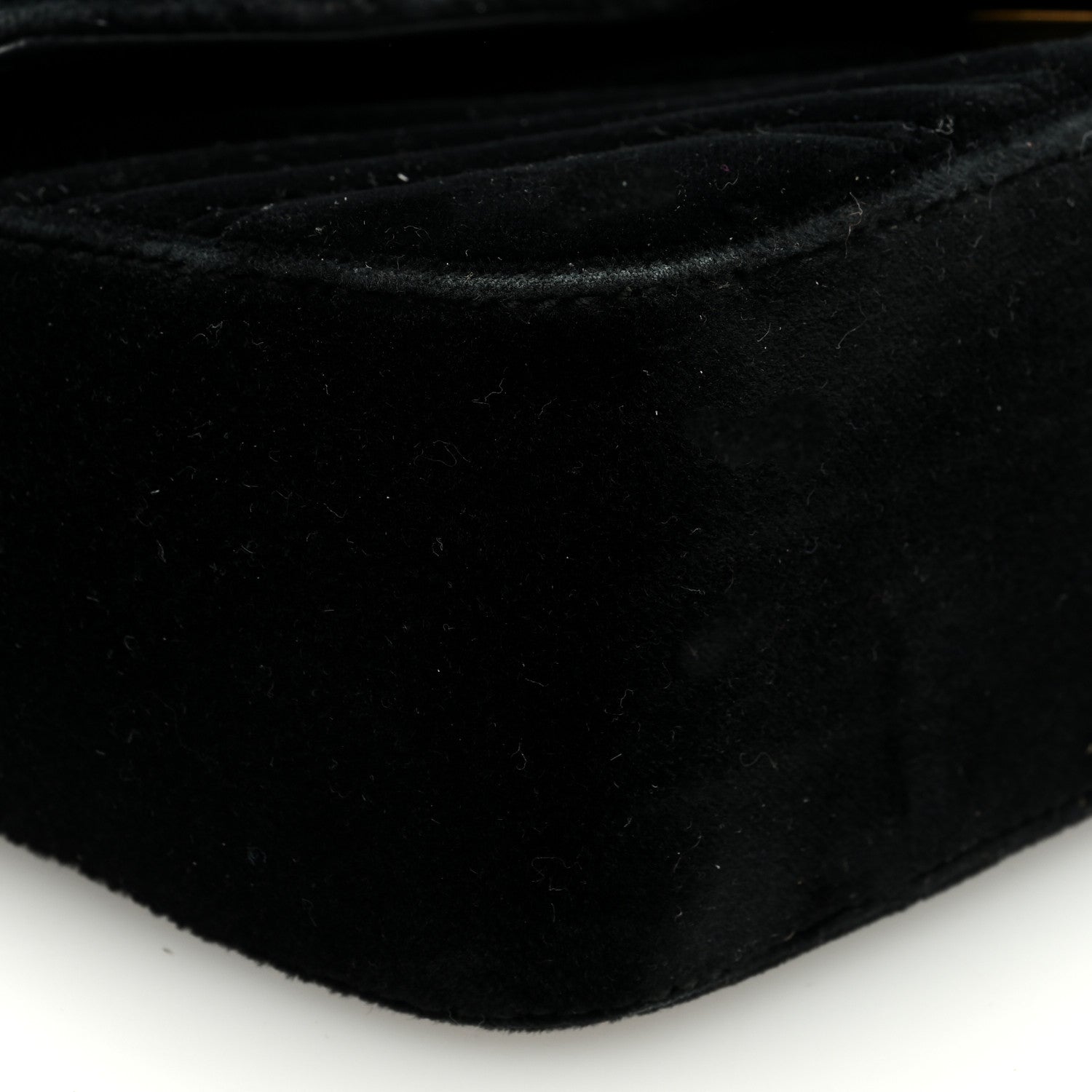 Gucci Velvet Matelasse Mini GG Marmont Shoulder Bag Black 8 of 11