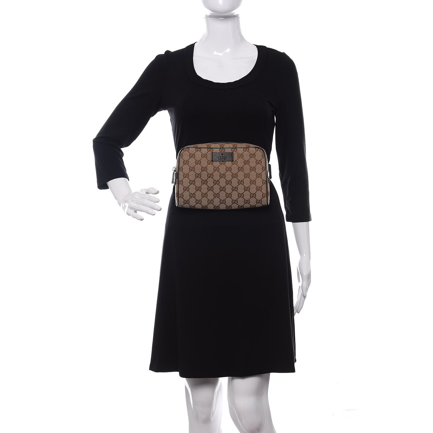Gucci Monogram Belt Bag Dark Brown 2 of 10