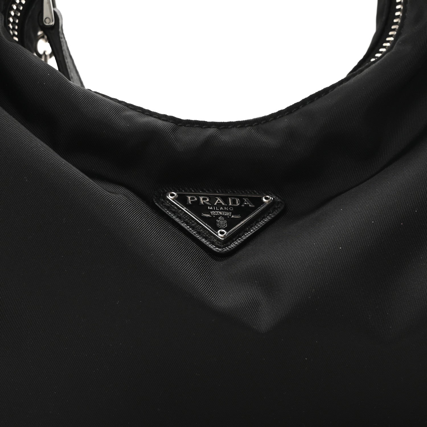 Prada Tessuto Nylon Saffiano Re-Edition 2006 Shoulder Bag Black 9 of 11
