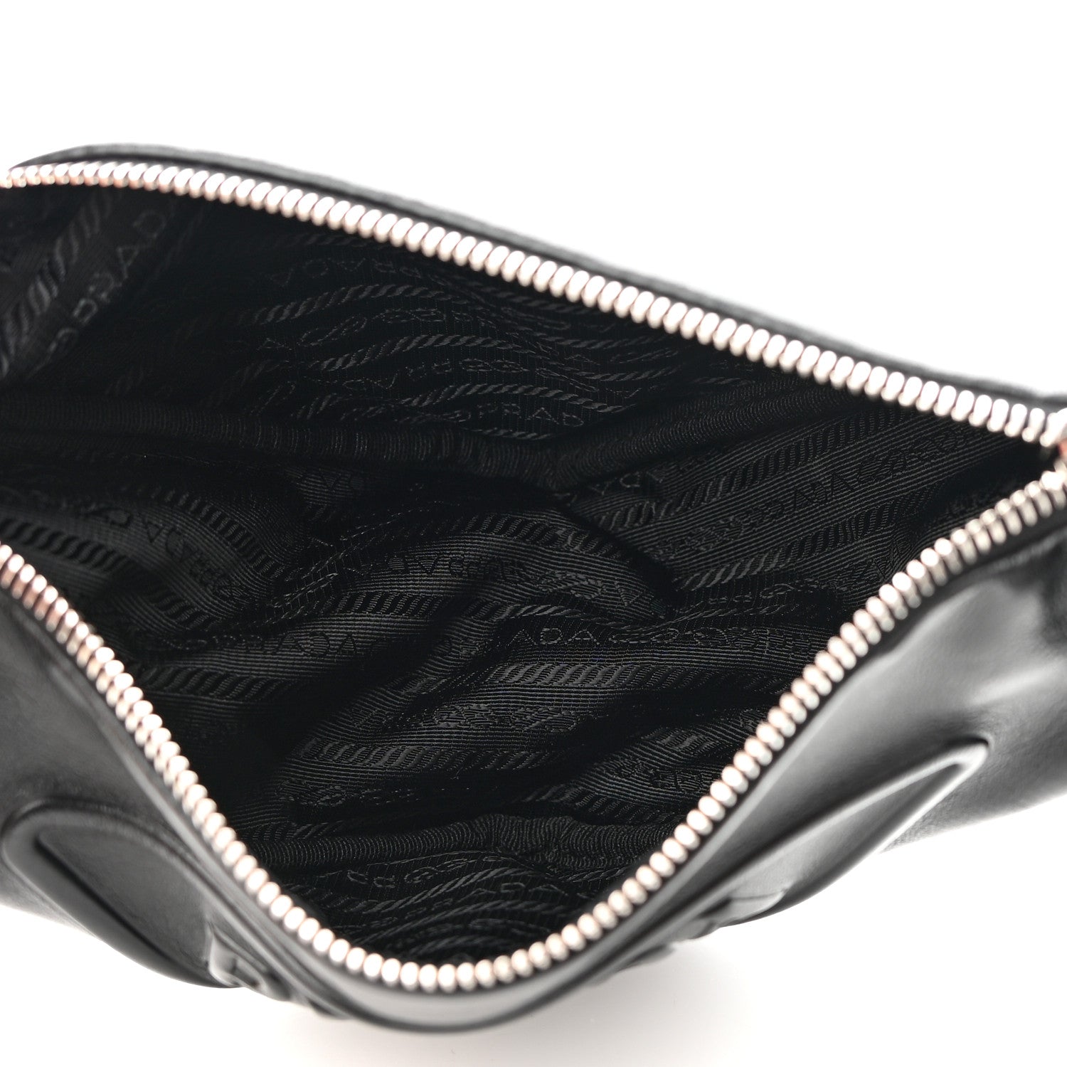 Prada Grace Lux Triangle Shoulder Bag Black 6 of 10