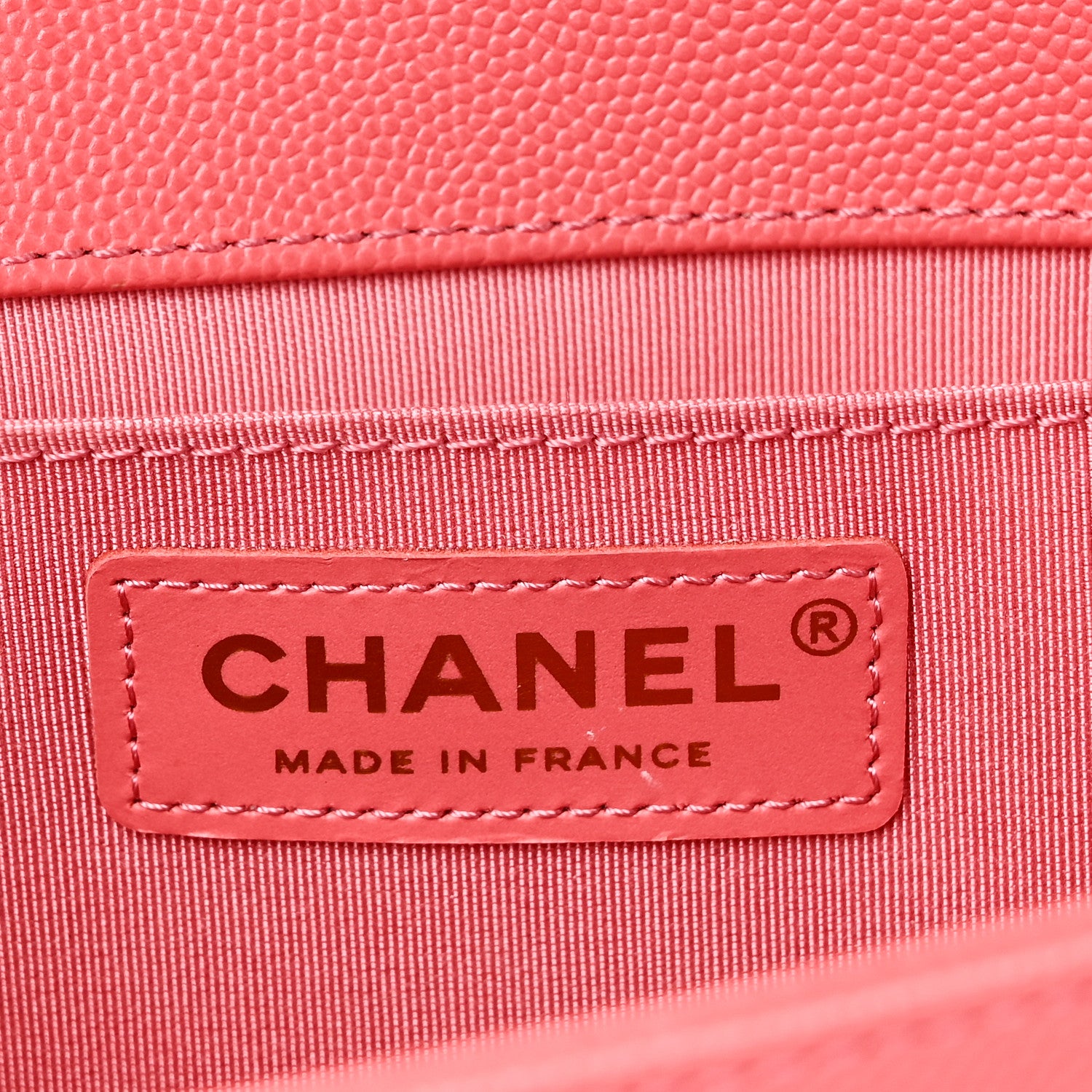 Chanel Caviar Quilted Medium Boy Flap Coral 6 of 10