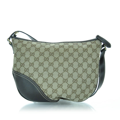 Gucci Monogram Medium New Britt Half Moon Hobo Ebony 3 of 10