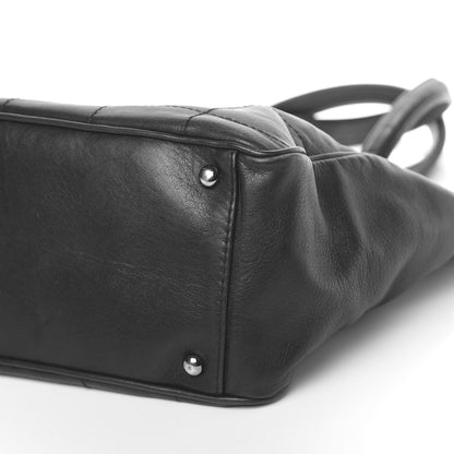 Chanel Lambskin Square Stitched Tote Black 10 of 10