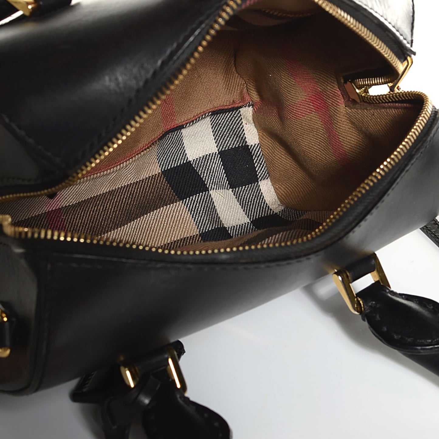 Soft Calfskin Small Alchester Bowling Bag Black