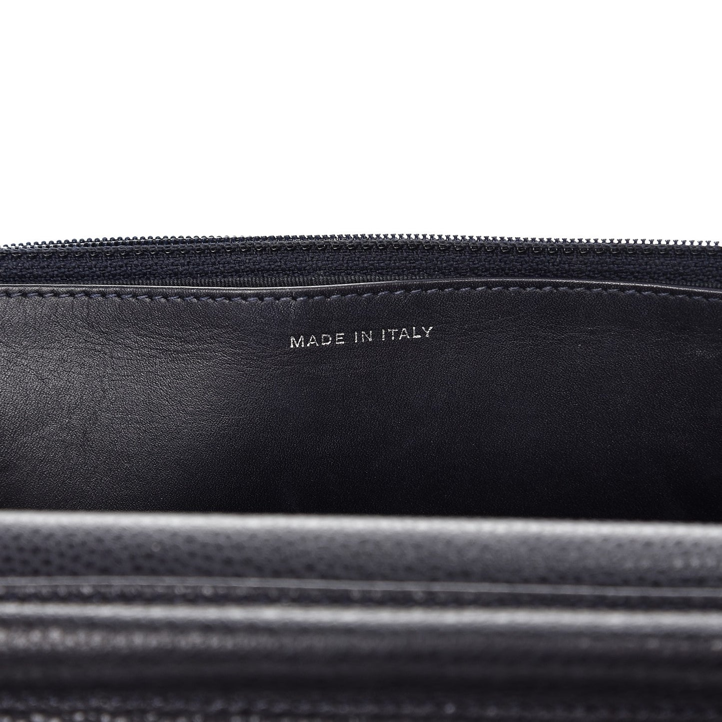 Caviar Quilted Wallet On Chain WOC Navy