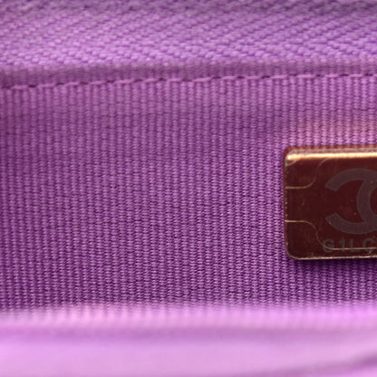 Chanel Caviar Quilted Wallet On Chain WOC Purple 8 of 14