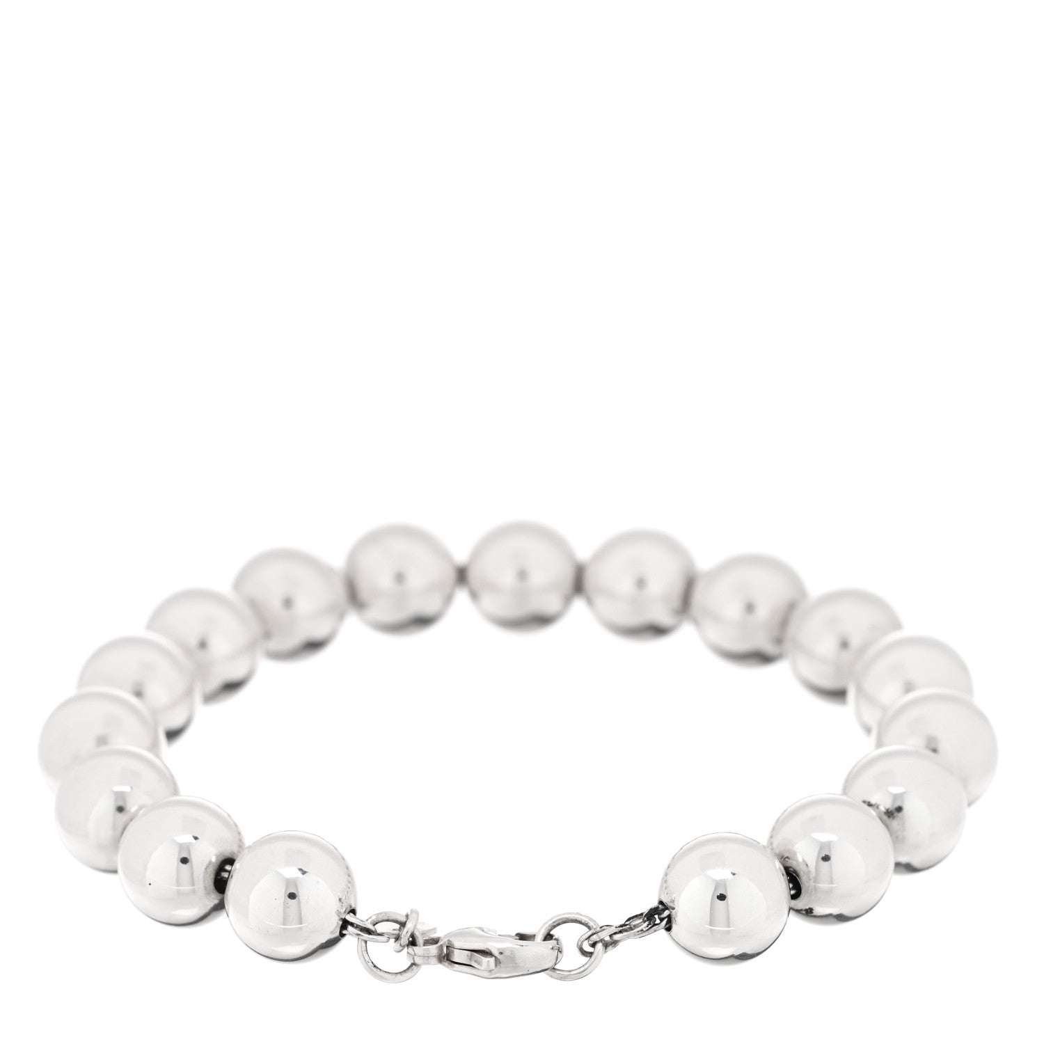 Tiffany Sterling Silver 10mm HardWear Ball Bracelet 2 of 3