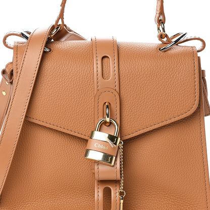Chloe Shiny Grained Calfskin Medium Aby Day Shoulder Bag Ochre 6 of 8