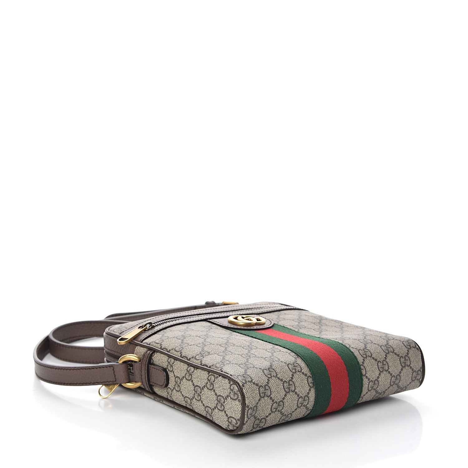 Gucci GG Supreme Monogram Web Small Ophidia Messenger Bag Brown 3 of 8