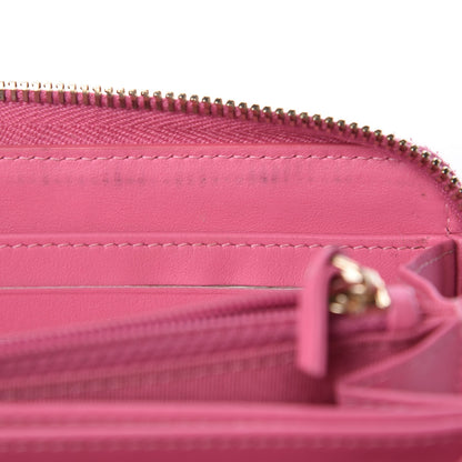 Chanel Caviar Quilted Large Gusset Zip Around Wallet Pink 11 of 15