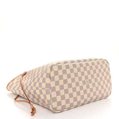 Louis Vuitton Damier Azur Neo Neverfull MM Rose Ballerine 5 of 13