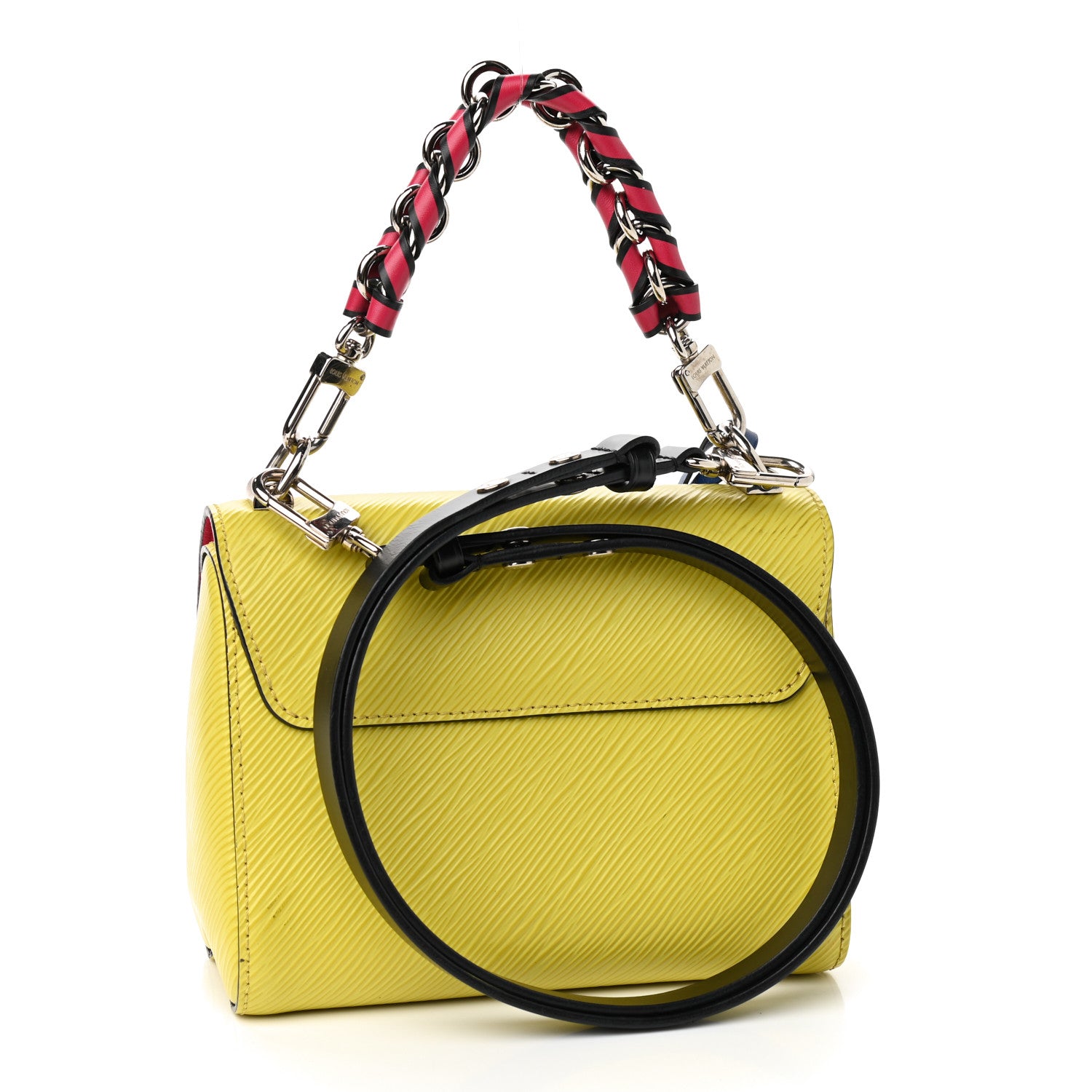 Louis Vuitton Epi Twist Braided Strap Shoulder Bag PM Vert Acide 3 of 9