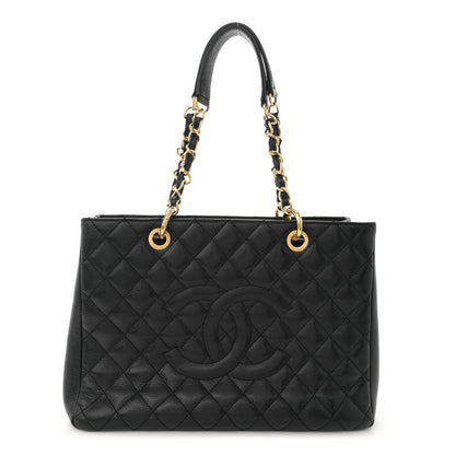 Chanel Caviar Quilted Grand Shopping Tote GST Black 1 of 12