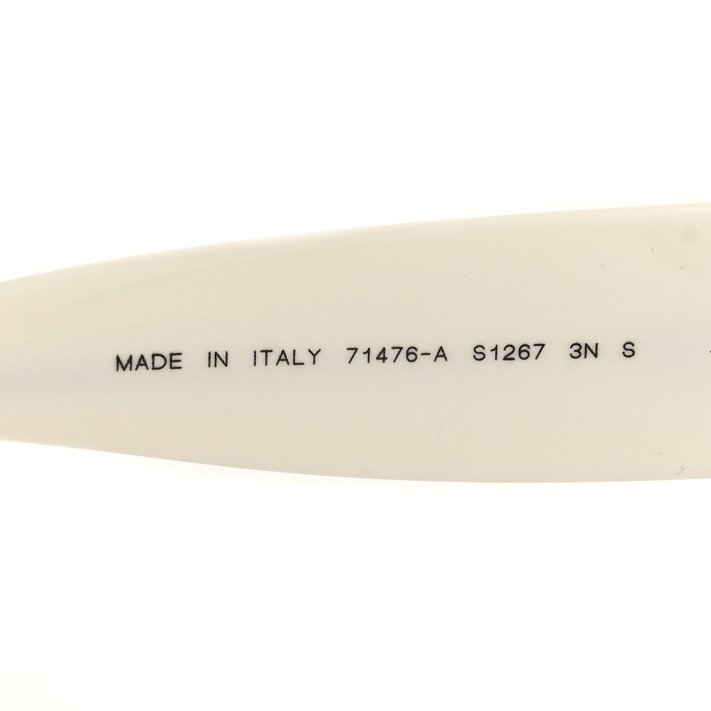 Acetate Shield Sunglasses 71476-A White