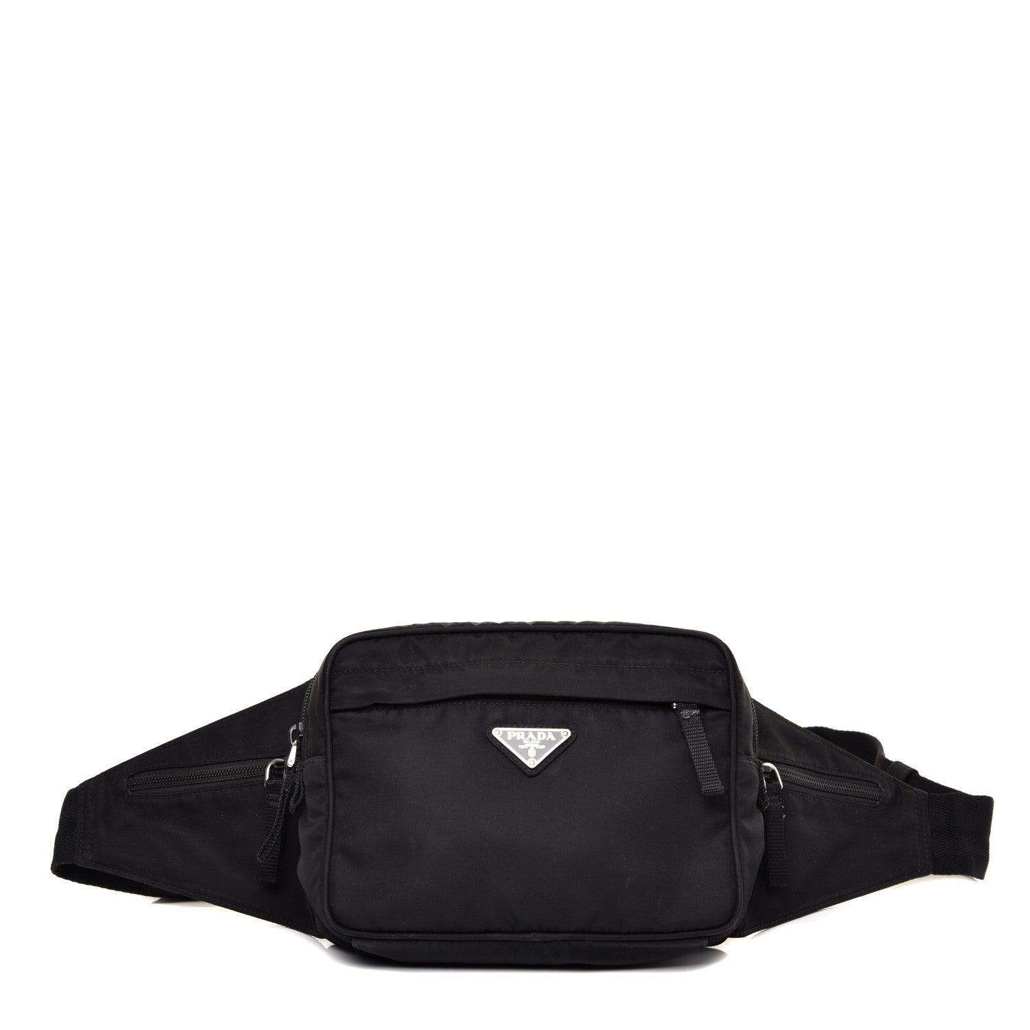 Prada Tessuto Nylon Saffiano Belt Bag Nero Black 1 of 10