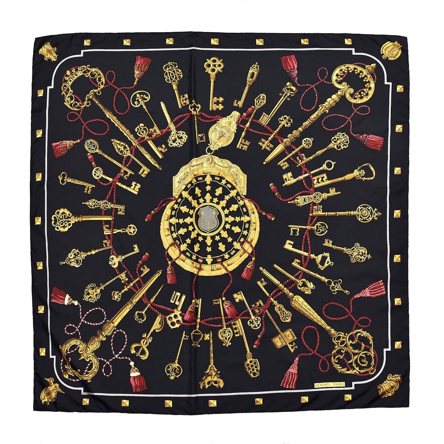 Silk Keys Les Cles Scarf 90