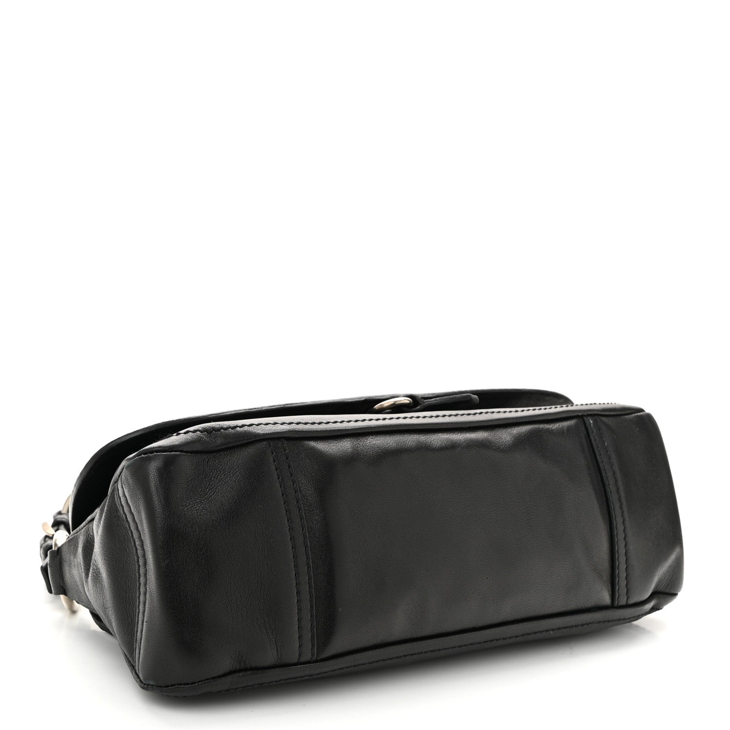 Prada Soft Calf Shoulder Bag Black 4 of 9