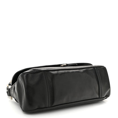 Prada Soft Calf Shoulder Bag Black 4 of 9