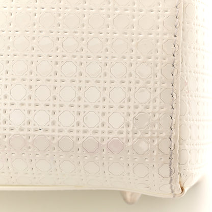 Christian Dior Patent Micro-Cannage Medium Lady Dior White 15 of 18