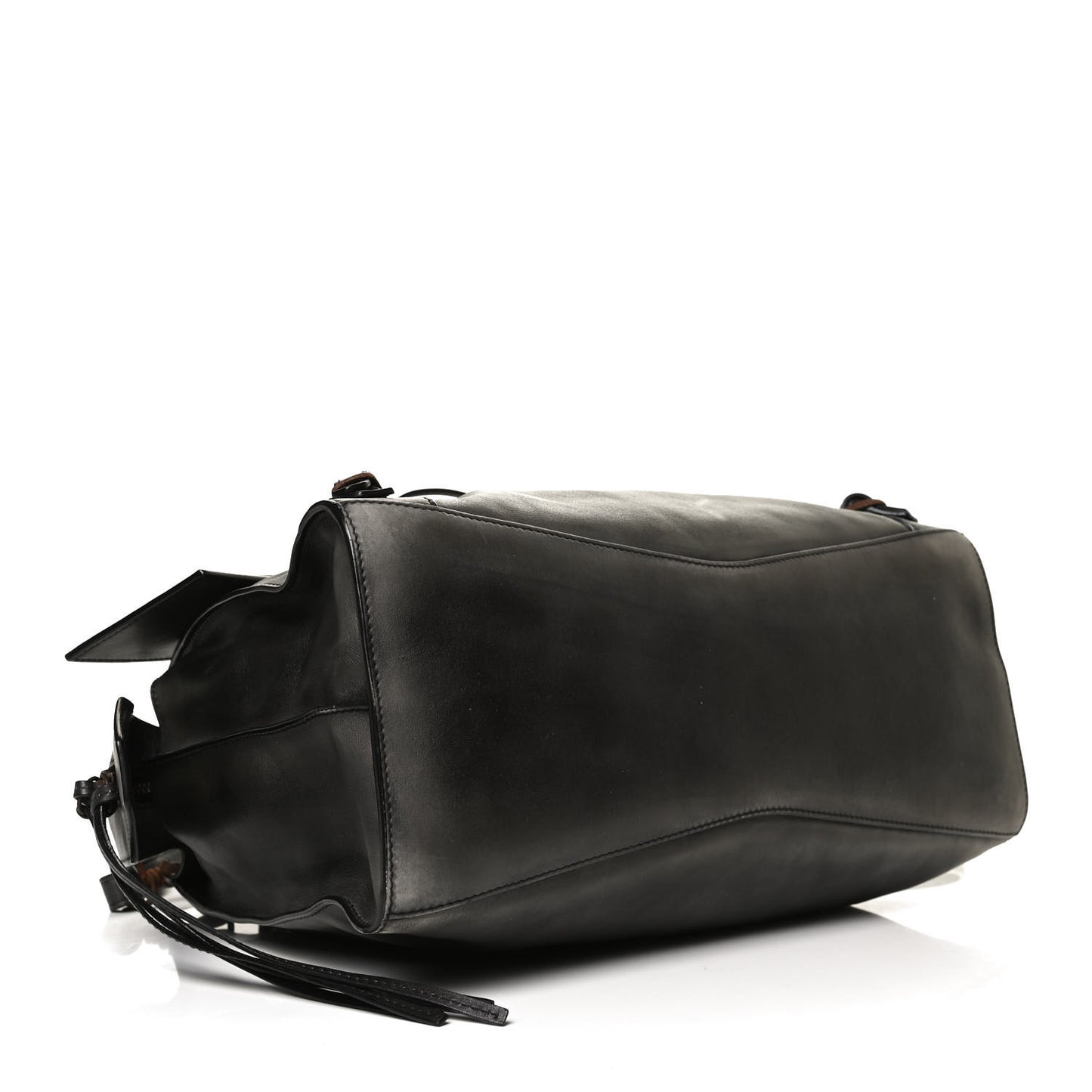 Used Calfskin Rust Hardware Neo Classic City Black