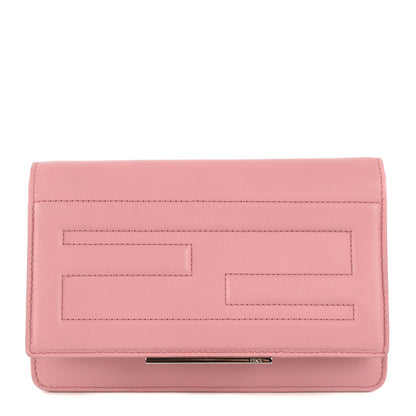 Fendi Vitello Flamingo Tube Wallet on Chain Pink 1 of 8