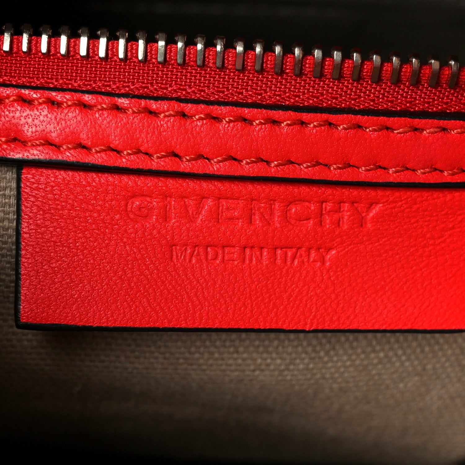 Givenchy Calfskin Crocodile Embossed Mini Antigona Red 6 of 10