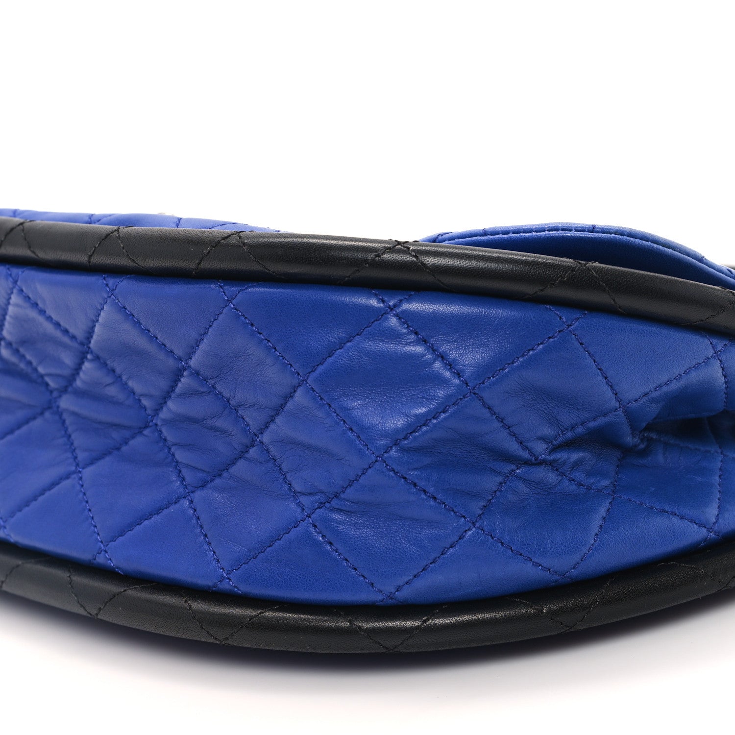Chanel Lambskin Quilted Medium Hula Hoop Flap Blue 10 of 10
