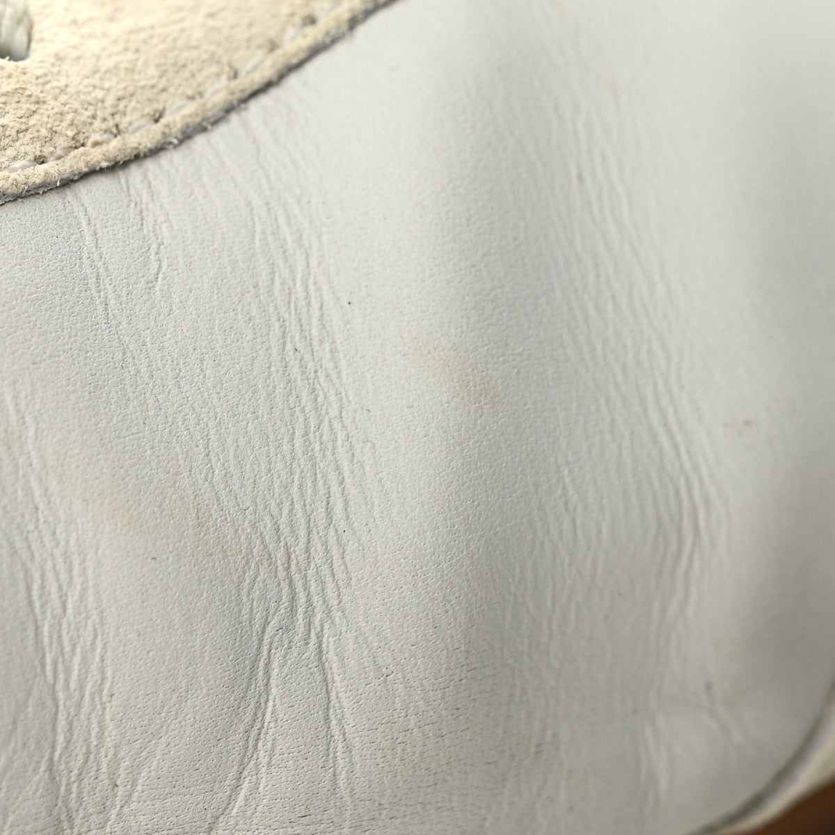 Chanel Calfskin Embossed Suede Sneakers 38.5 White Black 10 of 11