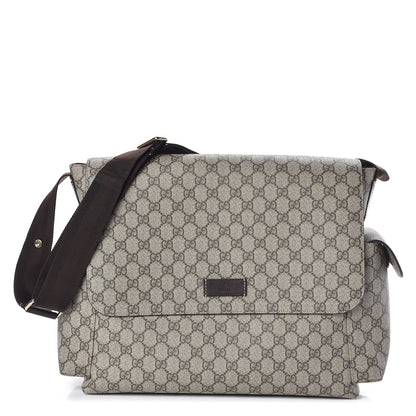 Gucci GG Plus Monogram Messenger Diaper Bag Dark Brown 1 of 11