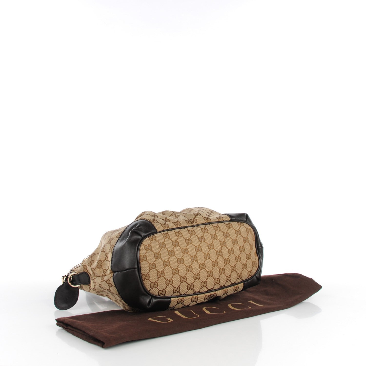Gucci Monogram Medium Sukey Top Handle Dark Brown 4 of 7