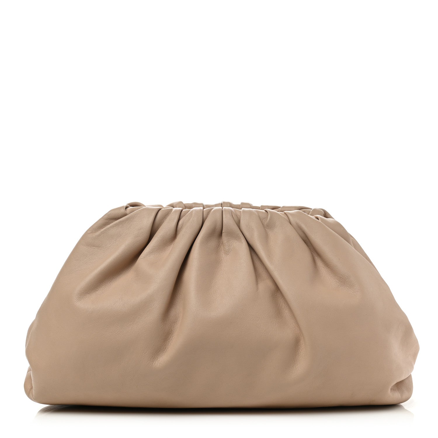 Bottega Veneta Smooth Butter Calf The Pouch Oversized Clutch Nude 1 of 9