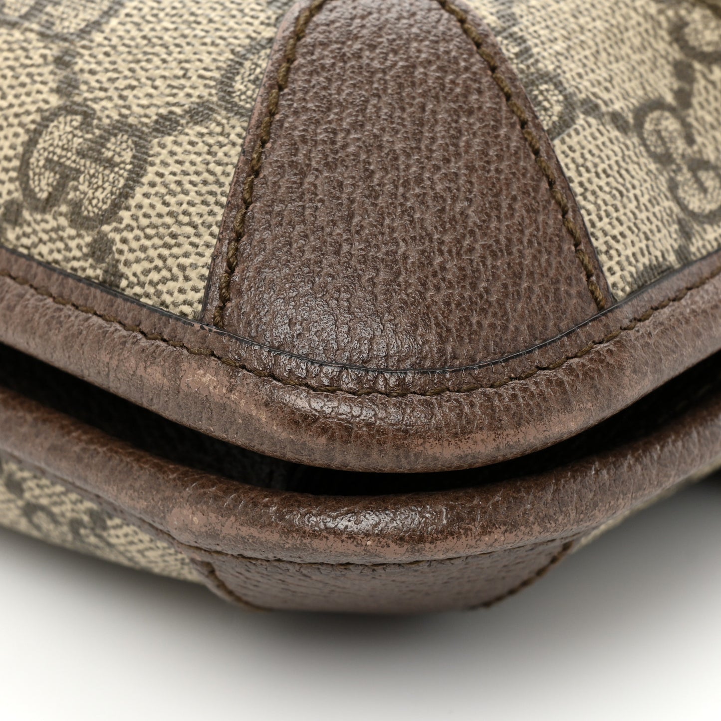 GG Supreme Monogram Web Small Neo Vintage Double Flap Messenger Bag Beige New Acero