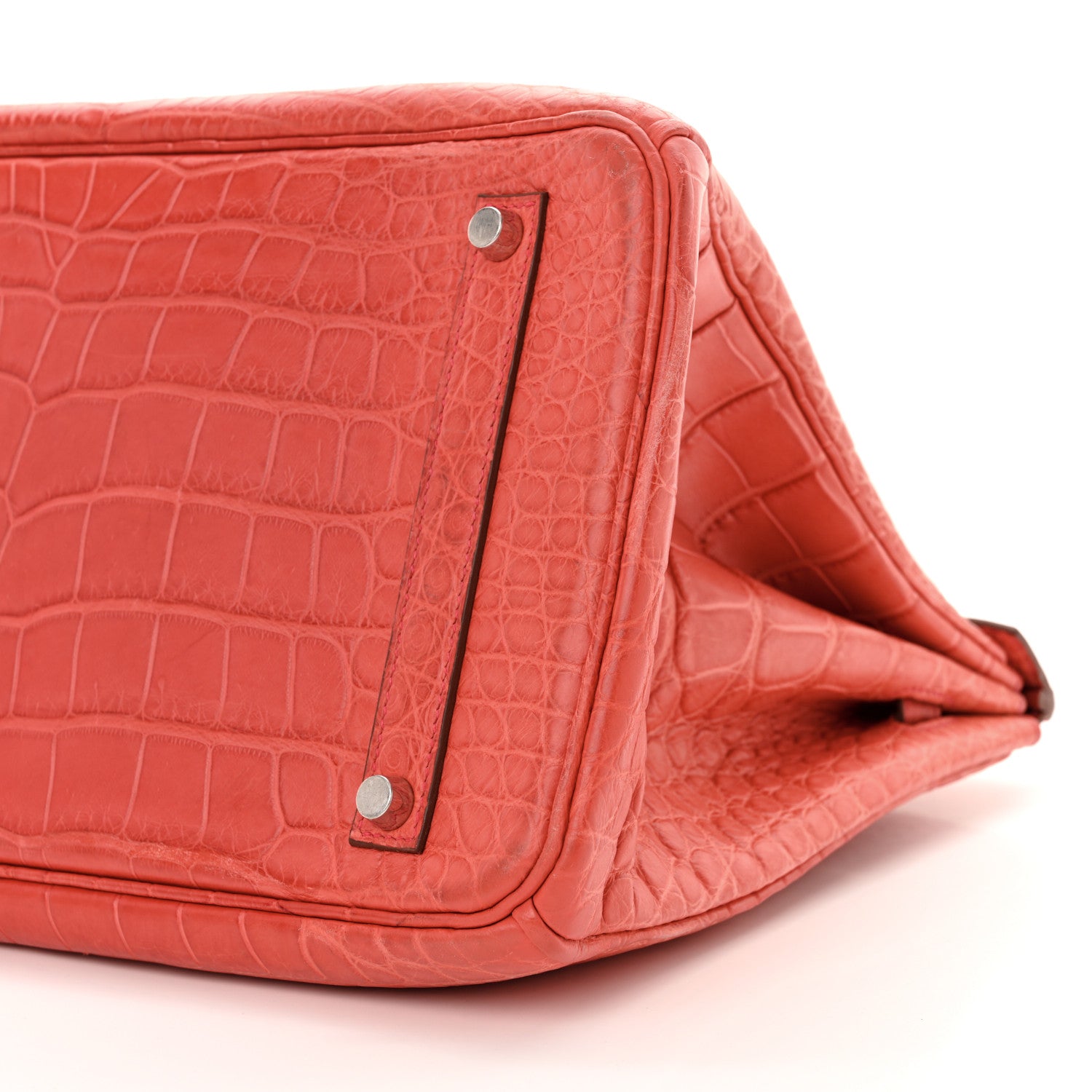 Hermes Matte Alligator Birkin 35 Bougainvillea 10 of 18