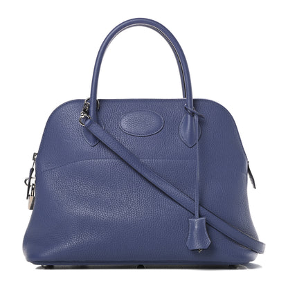 Hermes Taurillon Clemence Bolide 31 Bleu Brighton 1 of 14