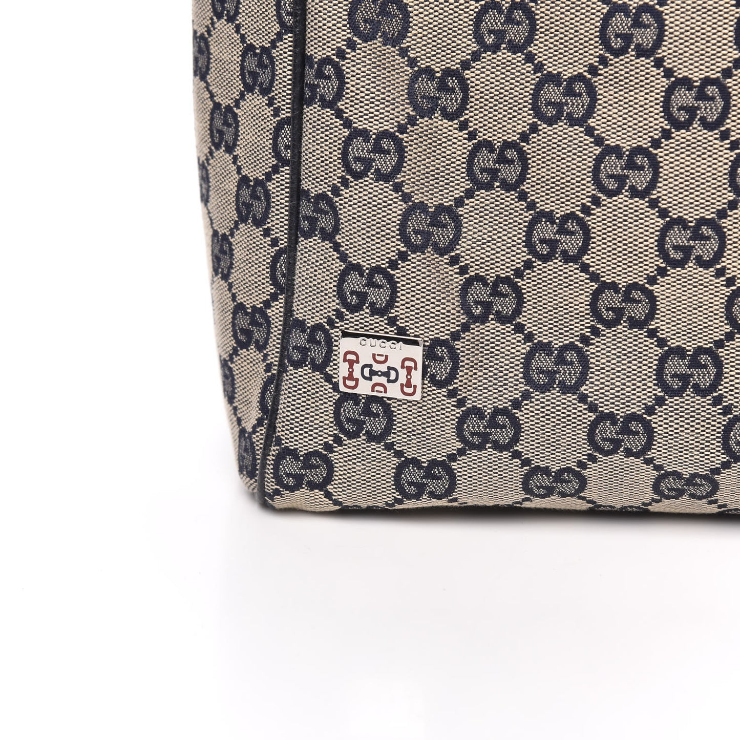 GG Monogram Web Pop Tote Navy