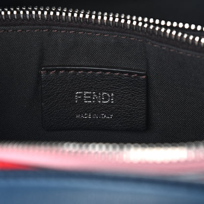 Fendi Vitello Dolce 4 Color Medium By The Way Boston Bag Caipiroska Blue Multicolor 6 of 10