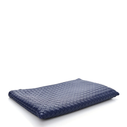 Bottega Veneta Nappa Intrecciato Large Zip Pouch Atlantic 4 of 7