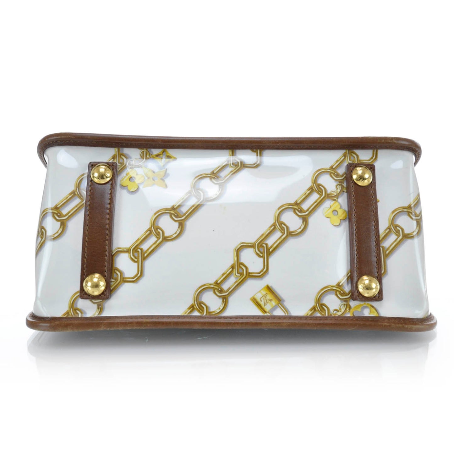 Monogram Charms Cabas Bag White