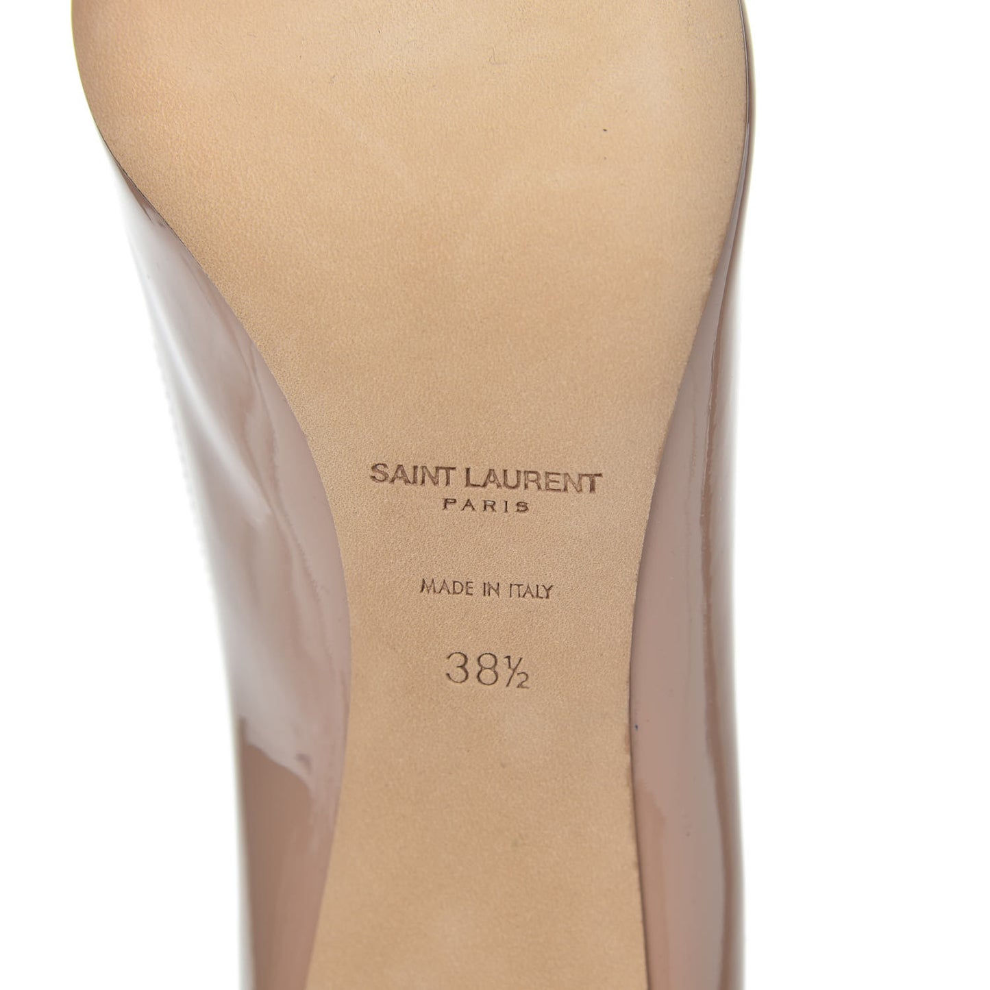 Patent Calfskin Zoe 85 Pumps 38.5 Nude